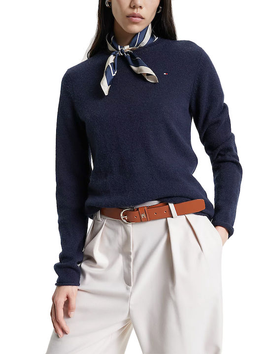 Tommy Hilfiger Women's Long Sleeve Pullover Wool Blue