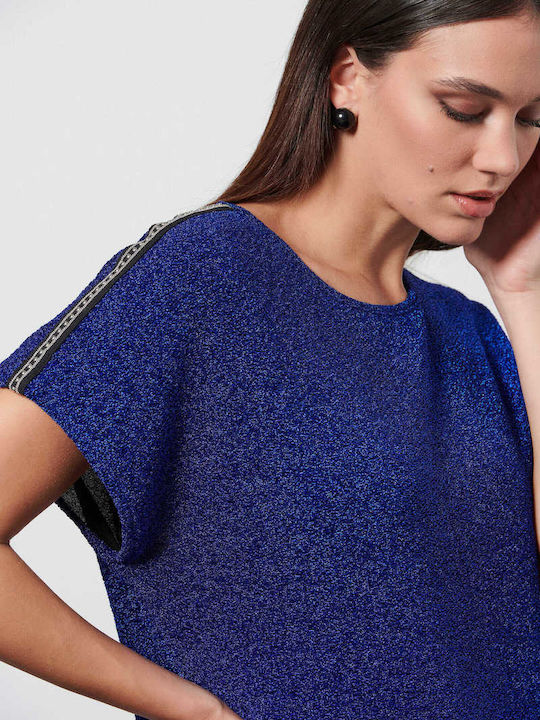 Bill Cost pentru Femei Bluză Fără mâneci Albastră