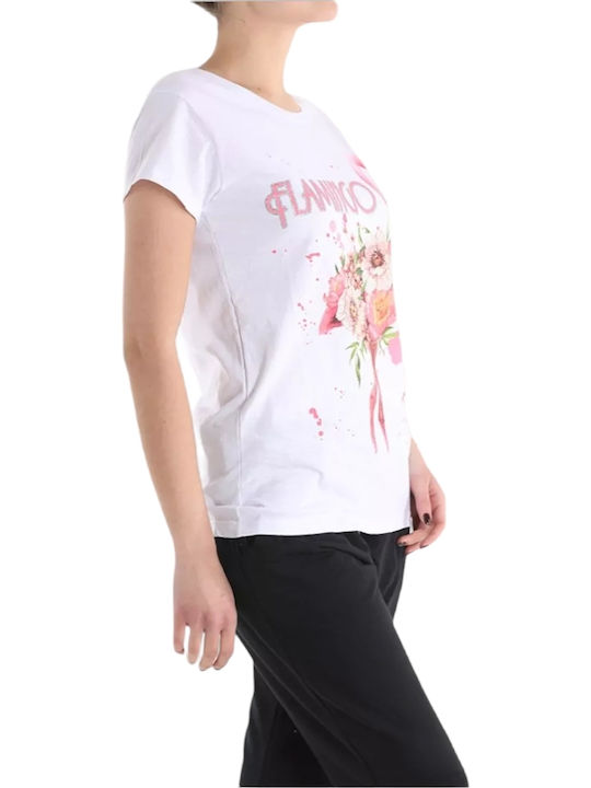 Remix Damen T-Shirt Weiß