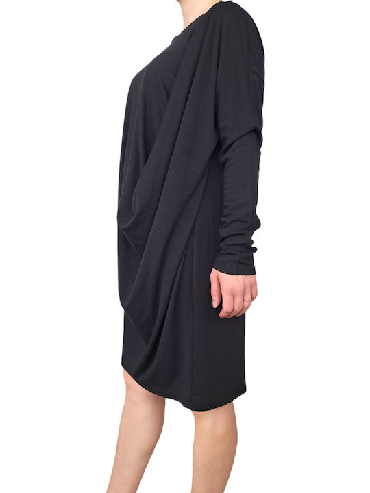Remix Women's Blouse Dress Long Sleeve Black