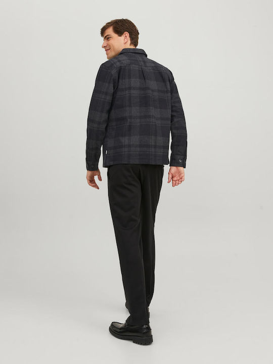 Jack & Jones Cotton Overshirt Dark Grey Melange