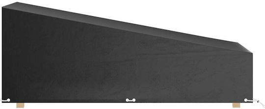 vidaXL Αδιάβροχο Προστατευτικό Κάλυμμα Ξαπλώστρας 200x65x70εκ. σε Μαύρο Χρώμα 2τμχ