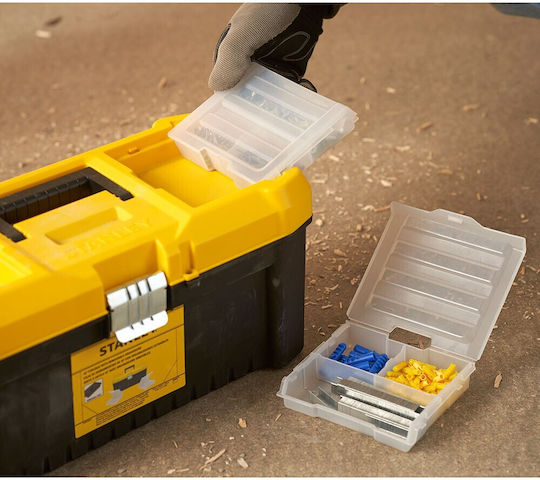 Stanley Essential Εργαλειοθήκη Χειρός Πλαστική με Ταμπακιέρα