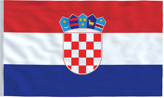 Flagge von Kroatien Polyester mit einem Einsatz 6,23 m. aus Aluminium