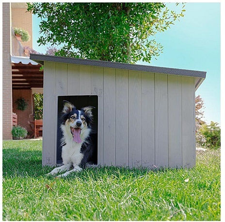 Ferplast Argo 100 Dog House Wooden Outdoor Beige 114.5x73x81cm
