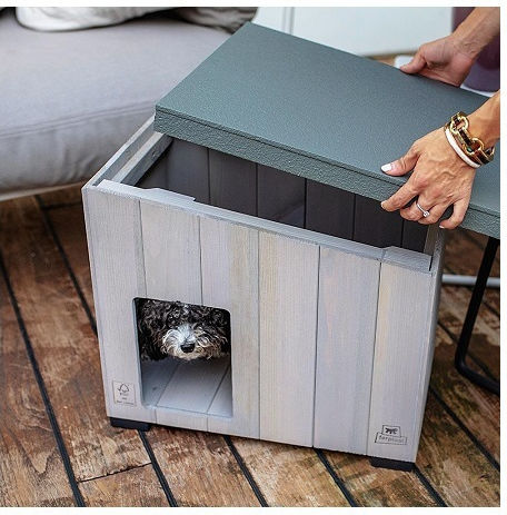 Ferplast Argo 100 Dog House Wooden Outdoor Beige 114.5x73x81cm
