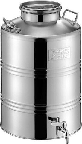 Metal Box Δοχείο Inox Ανοικτού Τύπου Επίπεδο 100lt 46B180-100