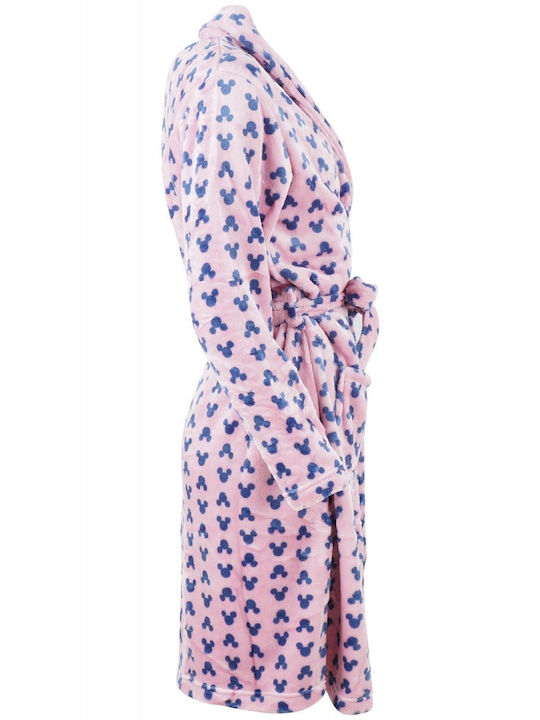 G Secret Winter Women's Fleece Robe Pink