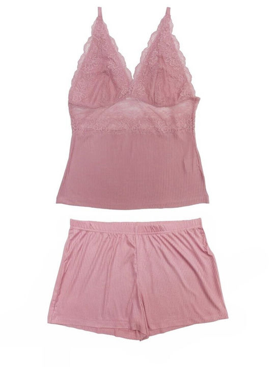 Noidinotte Set Summer Women's Pajamas Pink