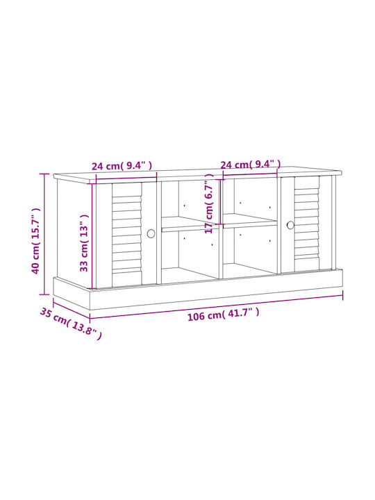 Vigo Mobilier de Intrare cu Dulap pentru Pantofi 106x35x40buc