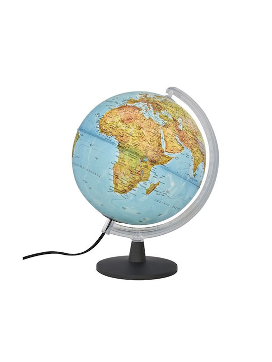 Cosmic Illuminated World Globe Greek with Diameter 25cm