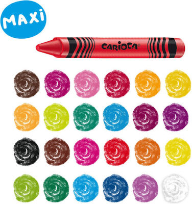 Carioca Maxi Crayons Set 24 Colours