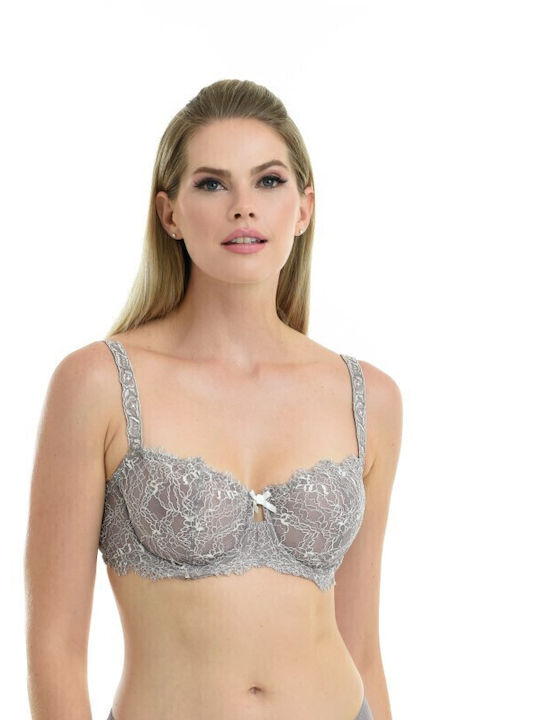 Miss Rosy Lace Underwear Set with Bra & Boxer Vison
