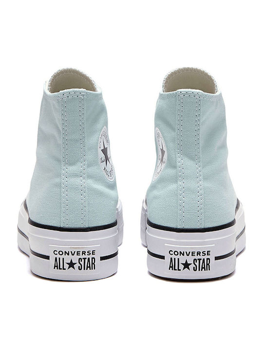 Chuck Taylor All Star Lift Flatforms Μποτάκια Γαλάζια
