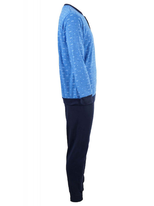 G Secret Men's Winter Pajamas Set Blue