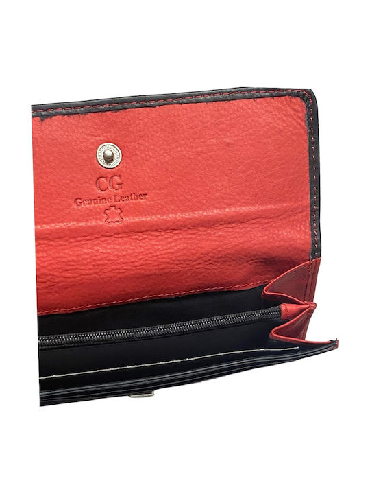 Large Leather Women's Wallet Classic Black