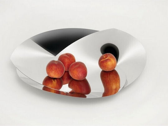 Alessi Φρουτιέρα Inox Ασημί 38x38x5.8εκ.