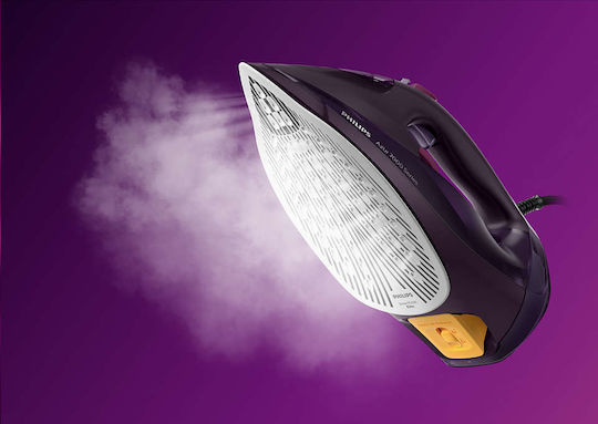Philips Azur 7000 Series Dampfbügeleisen 3000W mit kontinuierlicher Dampfabgabe 55g/min Purple
