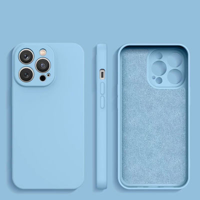 Hurtel cover Umschlag Rückseite Silikon 2mm Hellblau (Galaxy A54)