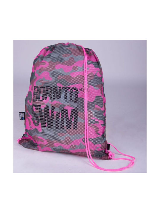 Born To Swim Gym Backpack Pink