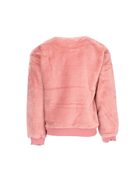 New College Kids Blouse Long Sleeve Pink