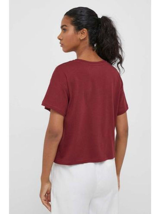 Pepe Jeans Women's T-shirt Burgundy