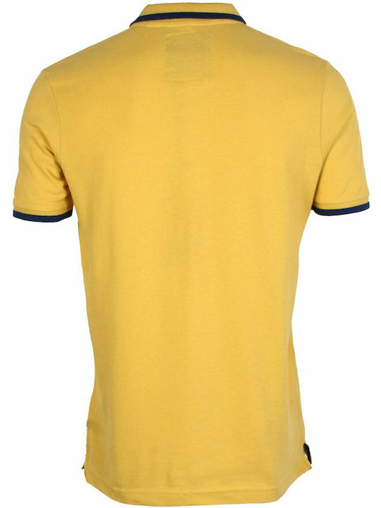 Dissident Men's Short Sleeve Blouse Polo Yellow