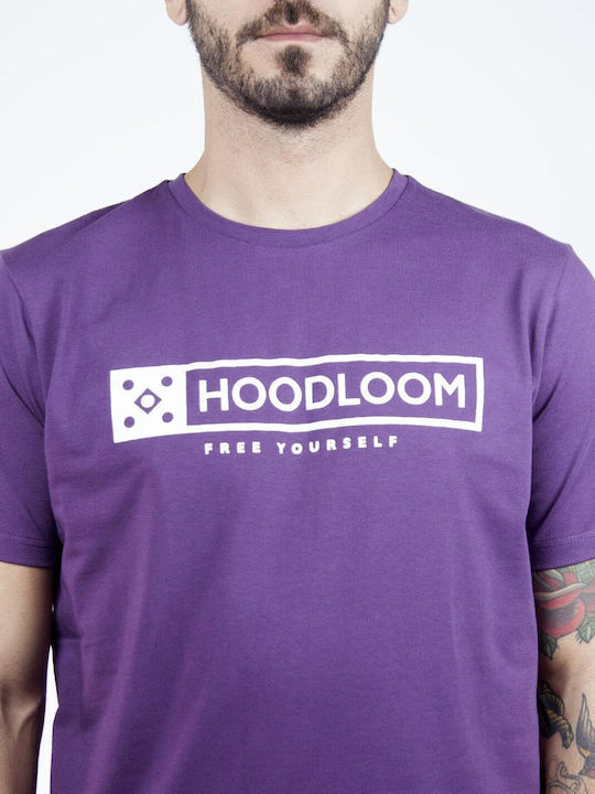 HoodLoom Men's Short Sleeve T-shirt Purple