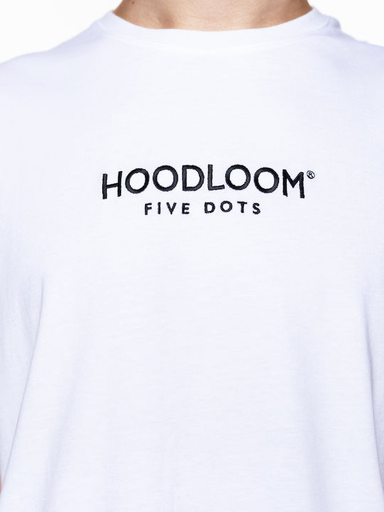 HoodLoom Herren T-Shirt Kurzarm Weiß