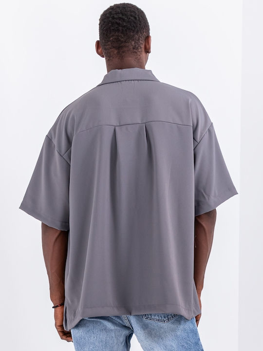 Polo Herrenbluse Kurzarm Graue