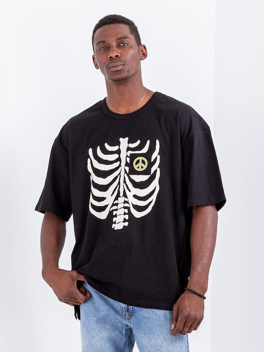 T-shirt Μαύρο