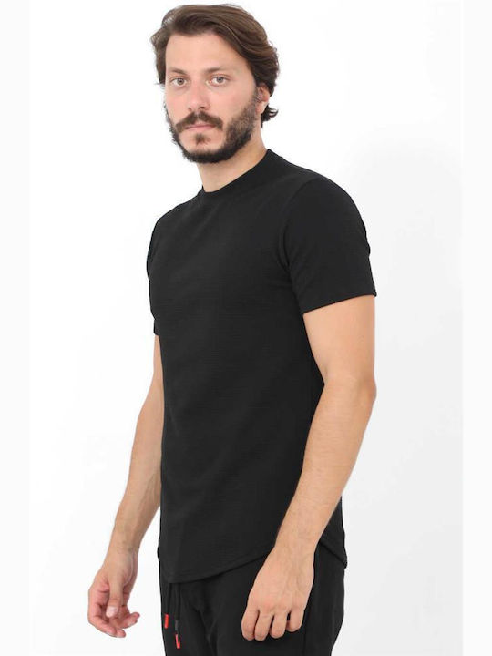 Attitude T-shirt Bărbătesc cu Mânecă Scurtă Negru