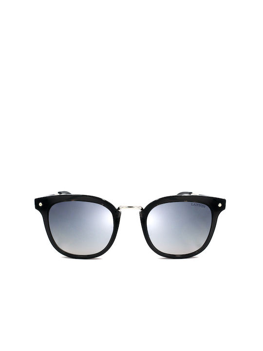 Lanvin Sonnenbrillen mit Schwarz Rahmen und Silber Spiegel Linse SLN769G M77X