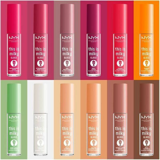 NYX Professional Makeup This Is Milky Lip Gloss 12 Malt Shake 4ml