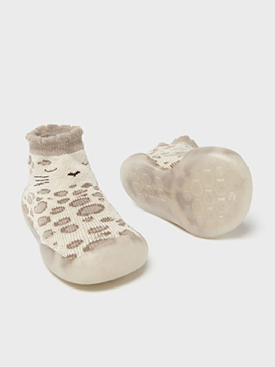 Mayoral Kids' Ankle Slipper Socks Beige