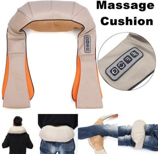 Massagegerät Shiatsu für den Nacken mit Infrarotwärme Beige