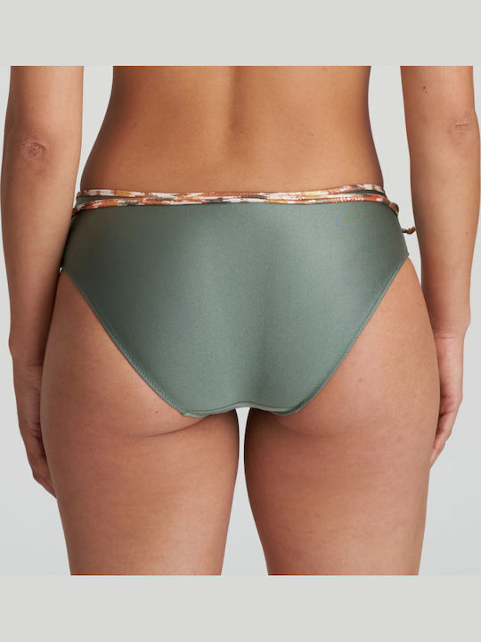 Bikini Slip Hohe Taille Khaki
