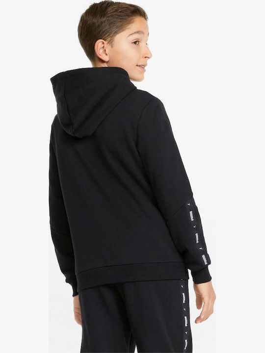 PUMA Παιδικό Φούτερ με Κουκούλα και Τσέπες Μαύρο PUMA Παιδικό Φούτερ με Κουκούλα και Τσέπες Μαύρο