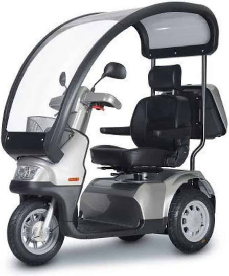Afikim Afiscooter Breeze C3 Plus Folding Wheelchair Scooter Silver