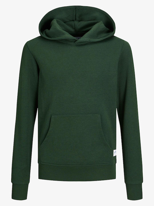 Jack & Jones Kinder-Sweatshirt mit Kapuze und Taschen Grün