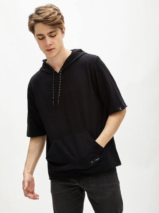 HoodLoom Men's Sweatshirt with Hood and Pockets Black