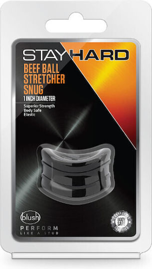 Blush Stay Hard Ring Testicle Black