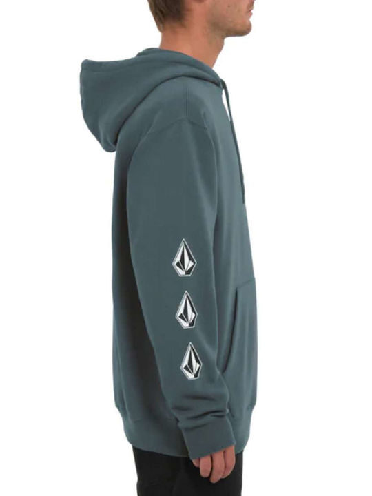 Volcom Men's Sweatshirt with Hood Gray