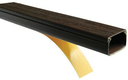 Vito Cable Channel with Sticker made of Plastic 12x12mm Brown 2m