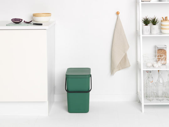Brabantia Кошче Sort & Go за Боклук Пластмасово Зелено 25л