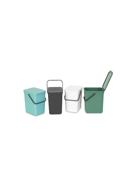Brabantia Sort&Go Coș de Gunoi Plastic Verde 25lt 1buc