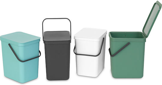 Brabantia Кошче Sort & Go за Боклук Пластмасово Зелено 25л