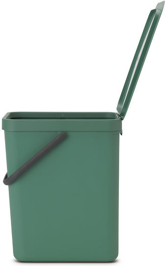 Brabantia Кошче Sort & Go за Боклук Пластмасово Зелено 25л