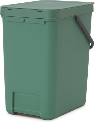 Brabantia Кошче Sort & Go за Боклук Пластмасово Зелено 25л