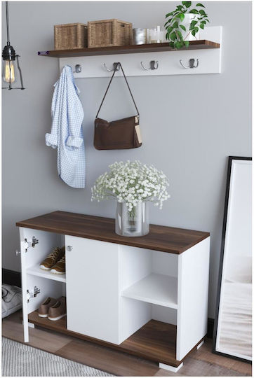 Furaha Eingangsmöbel mit Schuhschrank 90x33x52.2cm